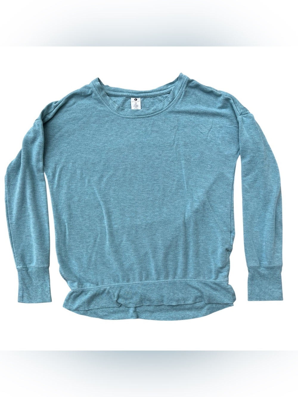 Active Life Women's Teal Sweatshirt Pullover Top Size S/M